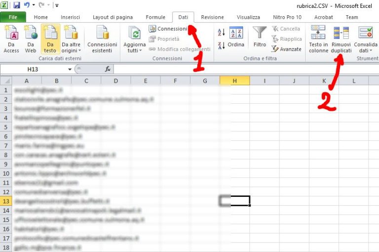 La List Con Tanti Indirizzi La List Con Tanti Indirizzi