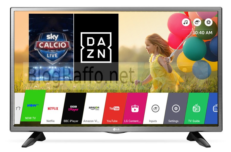 app dazn su smart tv lg