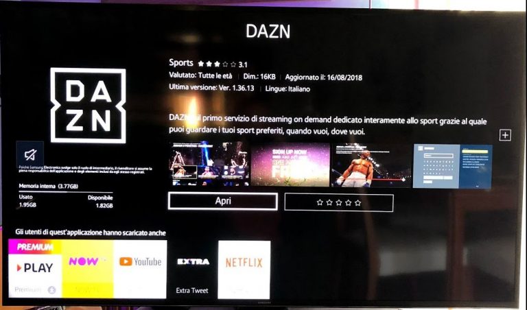Installare Dazn Su Smart Tv Samsung 2014
