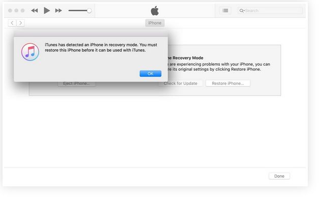 Itunes Iphone in DFU mode