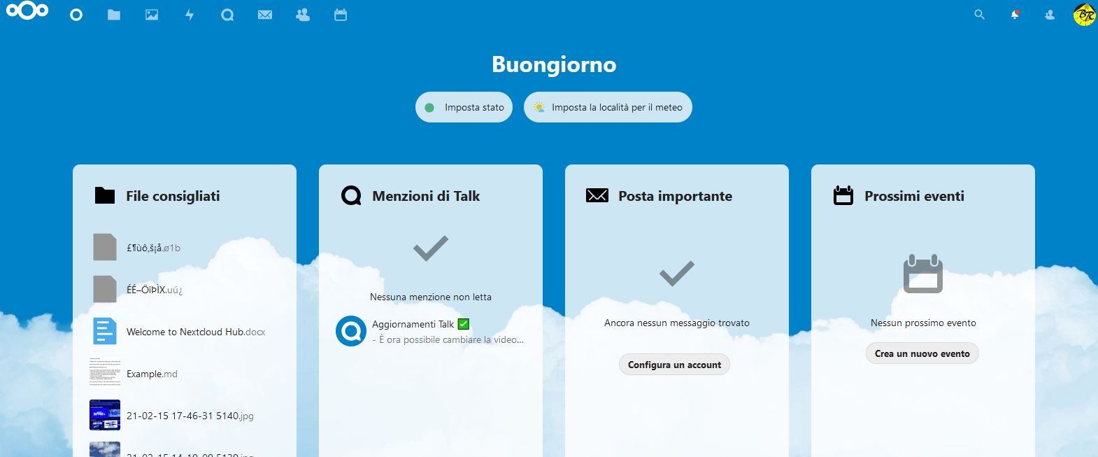 NextCloud Servizio cloud da installare su server proprio