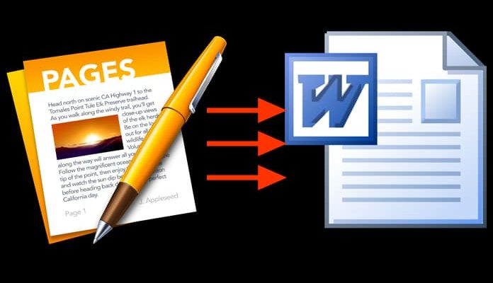 aprire file .pages su windows word