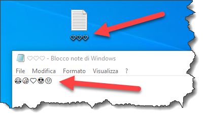 Windows 10 inserimento emoji