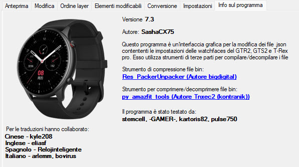 amazfit watchface quadranti editor