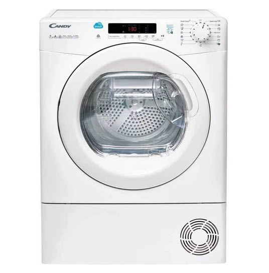Candy Smart CS4 H7A1DE-S Asciugatrice Slim a Pompa di Calore - Manuale - Istruzioni uso e manutenzione - spie - download scarica