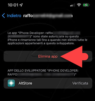 iphone ipad impostazioni generale vpn e gestione dispositivi autorizza sviluppatore autorizza elimina app