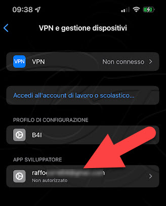 iphone ipad impostazioni generale vpn e gestione dispositivi