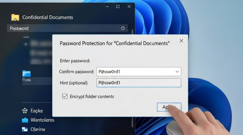 Protezione dati con password windows 11