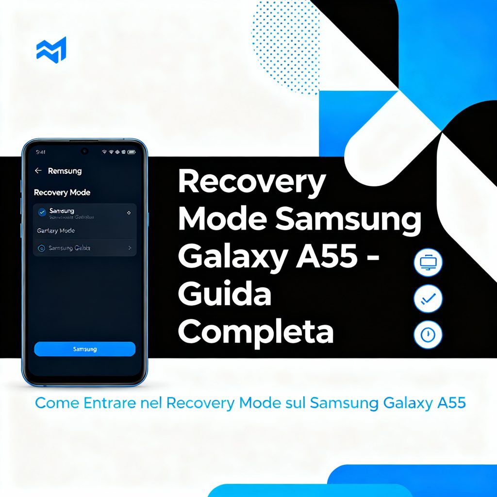 Samsung A55 recovery menu ripristino
