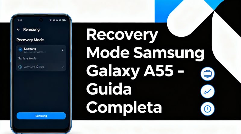 Samsung A55 recovery menu ripristino