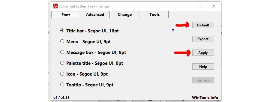 Windows 10 Advanced System Font changer 1.1.4.35 Download