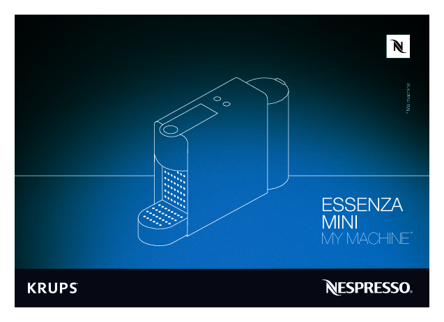 Krups Nespresso Macchina per capsule caffè Essenza Mini XN1108 - Manuale - Istruzioni uso e manutenzione decalcificazione spie - download scarica.pdf