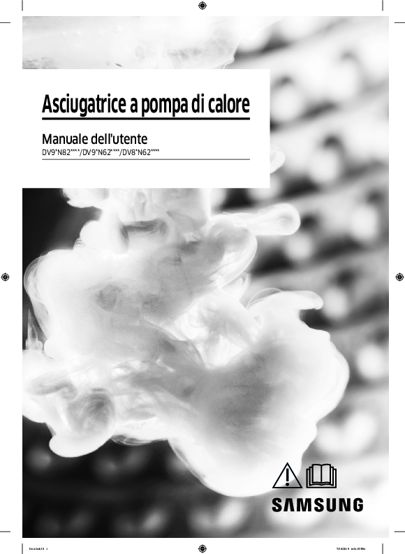 Samsung DV80N62532W ET Asciugatrice 8 kg - Manuale - Istruzioni uso e manutenzione - spie - download scarica.pdf