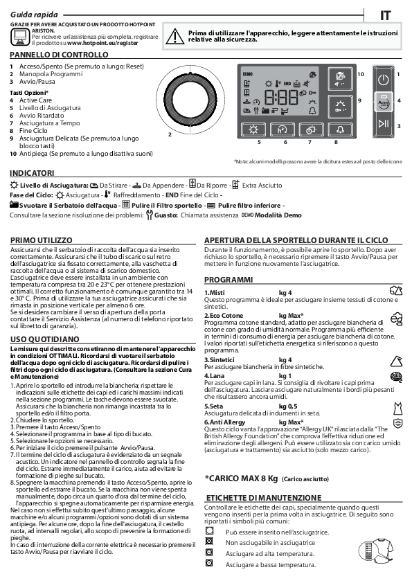 Hotpoint NT M11 8X3E IT Dryer.pdf